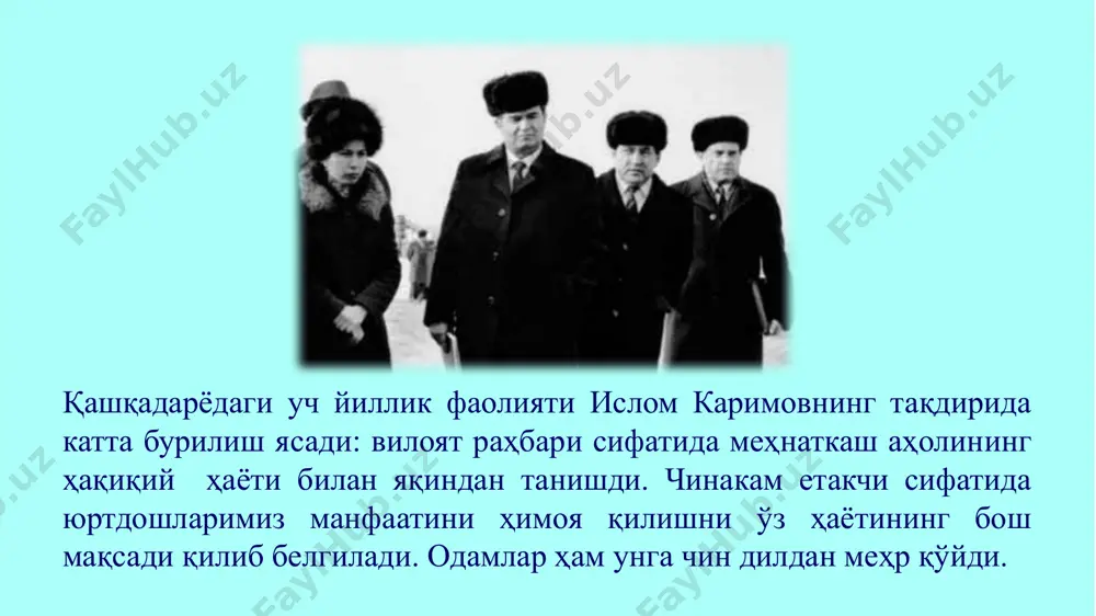 islom karimovning hayoti va faoliyati - Page 5
