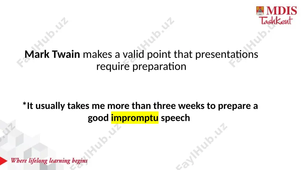 ng way in helping you organize, focus, prepare, and deliver your oral presentation. once you have determined your general purpose or had it determined for you, if this is an as-signed speech you will still need to write your specific purpose. a clear goal makes it much easier to develop an effective speech. try to write in just one sentence exactly what you are going to do. your next key consideration is the amount of time in which you intend to accomplish your purpose. consider the depth, scope, and amount of information available on the topic you have in mind. in business situations, speeches or presentations vary greatly in length, but most often the speaker needs to get the message across as quickly as possible—for example, in less than five minutes. can i cover the topic in time? will my topic be interesting to my audience? remember that communication is …