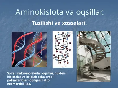 aminokislotlar — PPTX