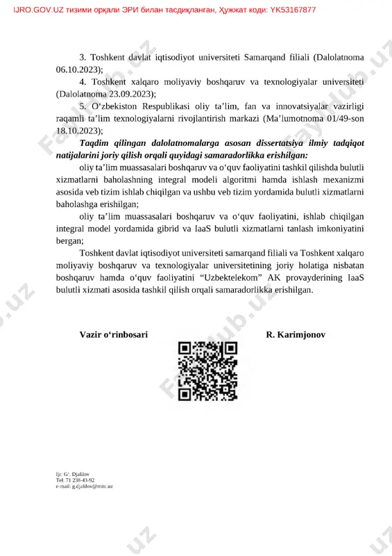 zaripov bahodir bobomurod o‘g'lining phd dissertatsiyasi - Page 5