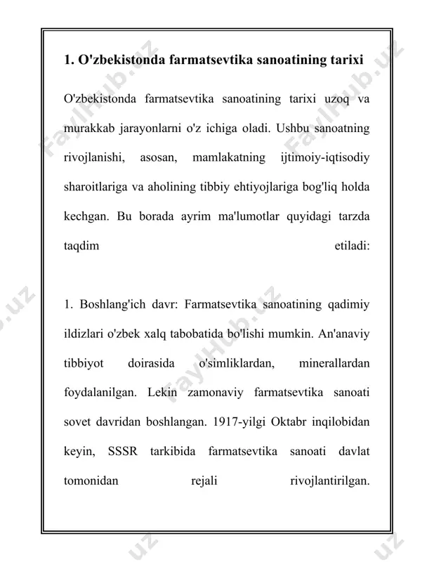 ta'minlaydi. global farmatsevtik bozorida generik dori vositalarining ulushi katta bo'lib, 2021-yilda taxminan 313 milliard dollarga teng bo'lgan. 2. biologik dori vositalari: biologik dori vositalari, masalan, monoklonal antikorlar, murakkab tuzilishga ega bo'lib, ko'pincha maxsus biotexnologik jarayonlar orqali ishlab chiqariladi. biologik dori vositalari bozorining global hajmi 2022-yilda taxminan 390 milliard dollardan oshdi. 3. innovatsion dori vositalari: innovatsion dori vositalari bo'yicha yangi kashfiyotlar va rivojlanishlar har yili milliardlab dollarlik sarmoya va tadqiqotlarni talab etadi. innovatsiyalar yangi terapevtik yondashuvlar va dori vositalarini o'z ichiga oladi. 2020-yilda innovatsion dori vositalariga qaratilgan ilmiy-tadqiqot ishlari uchun butun dunyo bo'ylab taxminan 200 milliard dollar sarf qilindi. 4. patent himoyasi ostidagi dori vositalari: bunday dori vositalari farmatsevtika kompaniyalari tomonidan ancha ko'p vaqt va mablag' sarflanib ishlab chiqiladi va dastlab ularning iqtisodiy himoyasi patentlar orqali ta'minlanadi. ushbu himoya davri odatda 20 yilni tashkil qiladi. 2022-yilda patent himoyasi ostidagi dori vositalarining global bozordagi o'rni taxminan 700 milliard dollarni tashkil etdi. 5. …