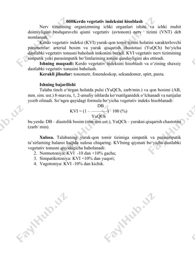 kerdo vegetativ indeksini hisoblash — DOCX