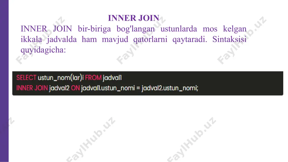 sql bog'lanishlar (joins) - Page 5