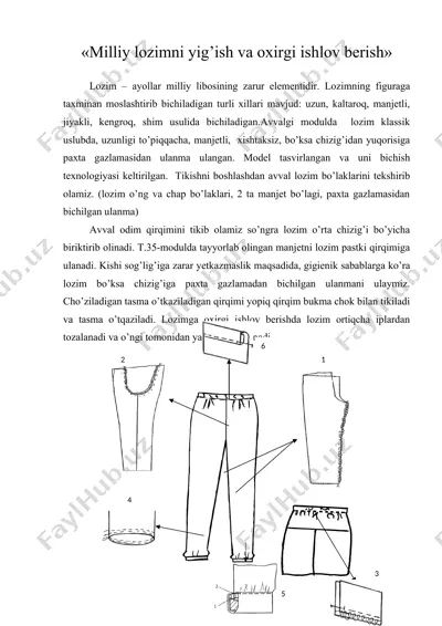 milliy lozimni yig’ish va oxirgi ishlov berish — DOC