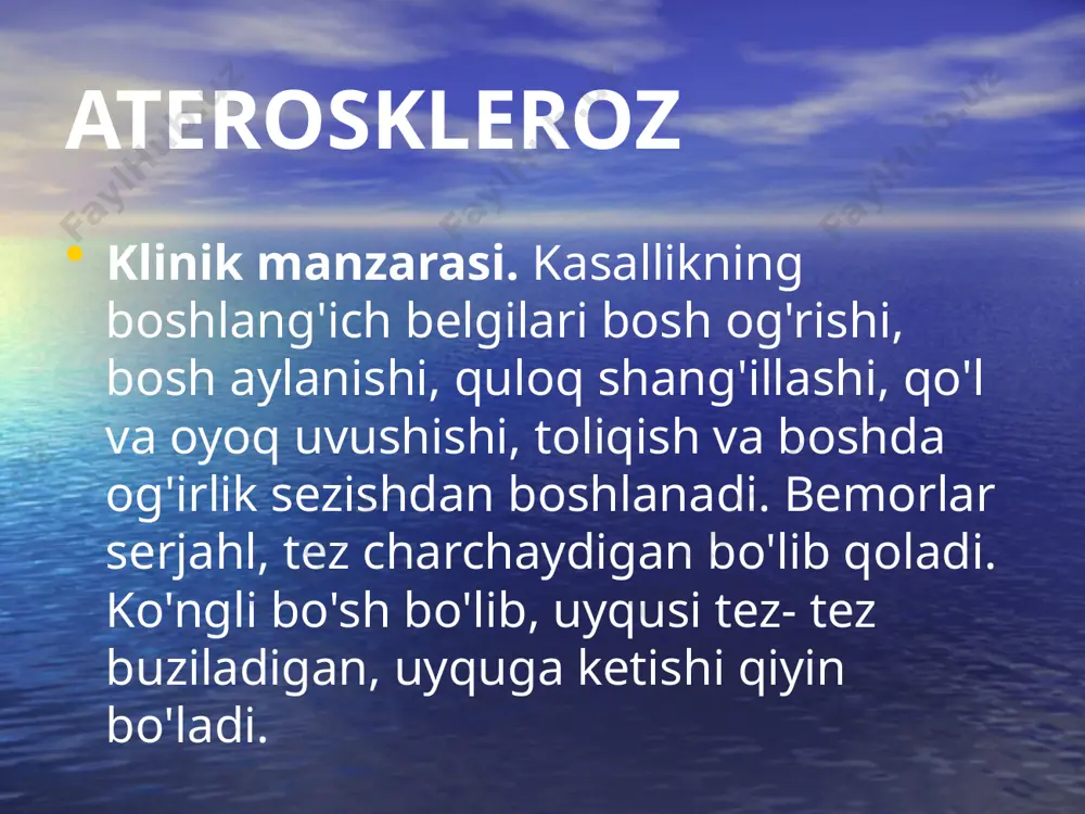 "bosh miya qon tomirlari aterosklerozi" - Page 5