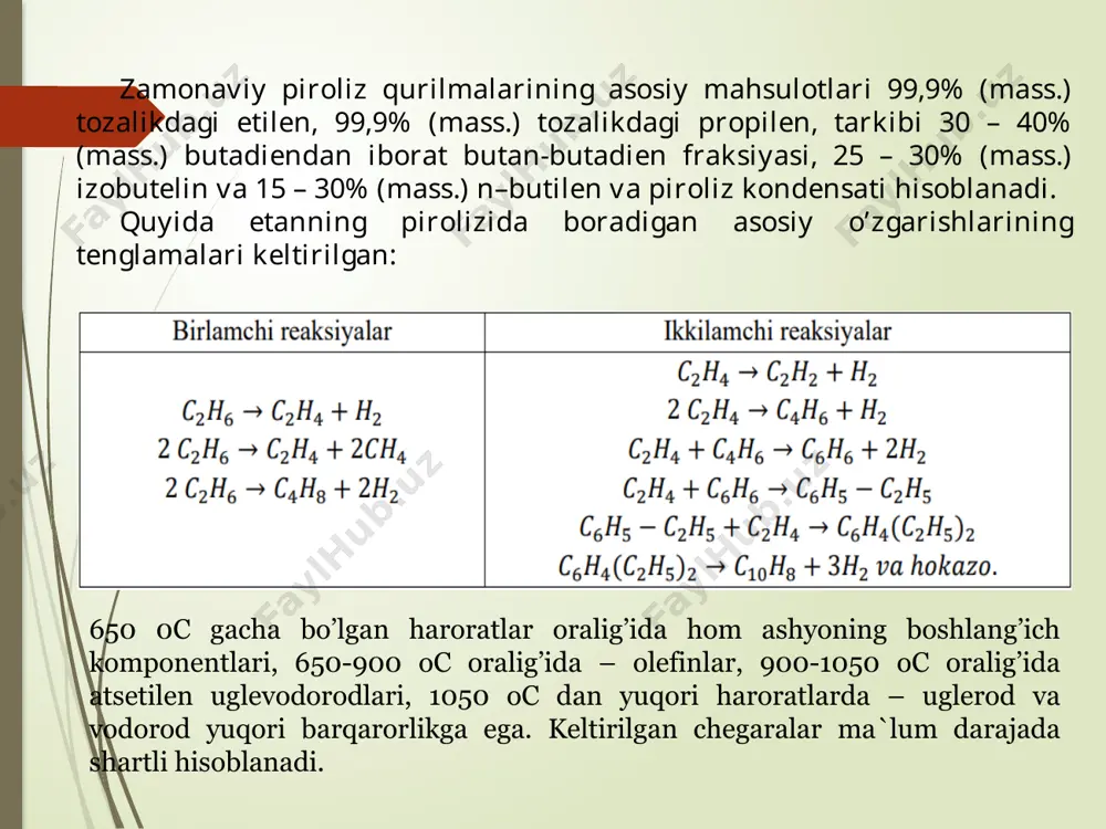 gazsimonuglevodorodlarning termik va termokatalitik o‘zgarishi - Page 5