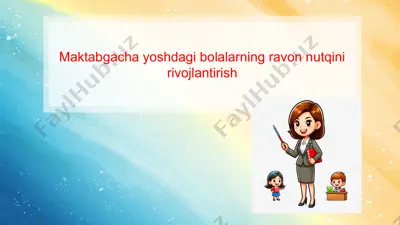 ravon nutqni rivojlantirish — PPTX