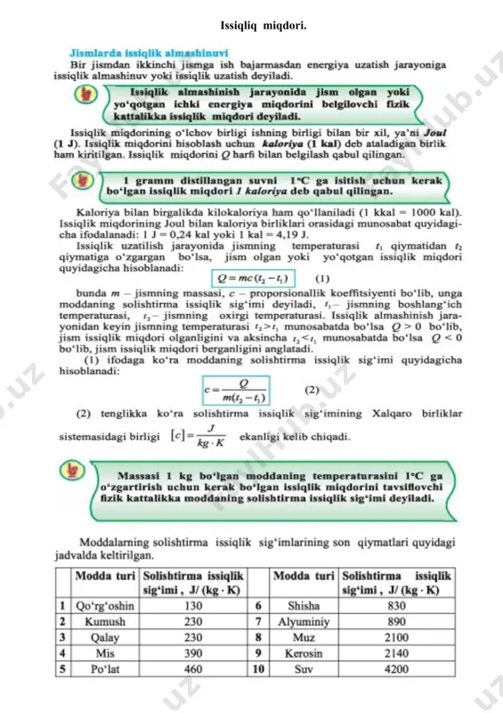 ichki energiya. issiqlik miqdori. - Page 3