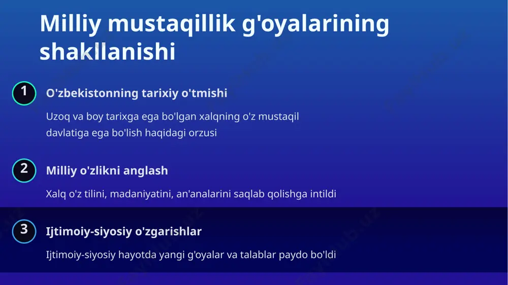 mustaqillikka erishish arafasida ijtimoiy siyosiy jarayonlar - Page 5