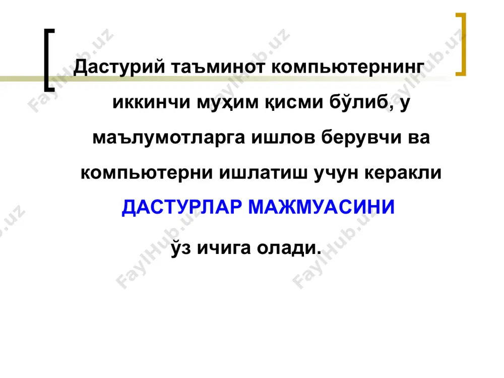 tizimli va amaliy dasturiy ta'minotlar - Page 2