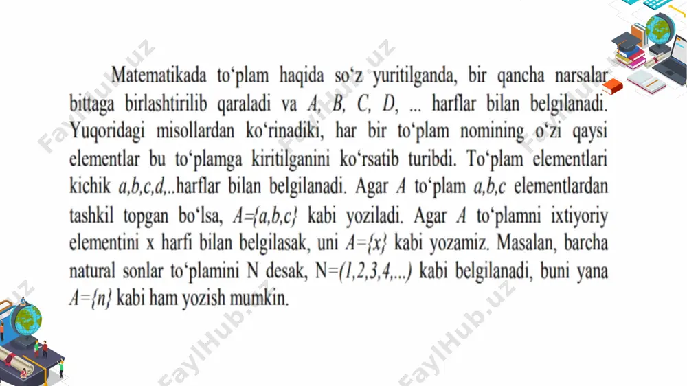 to’plamlar ustida amallar. - Page 3