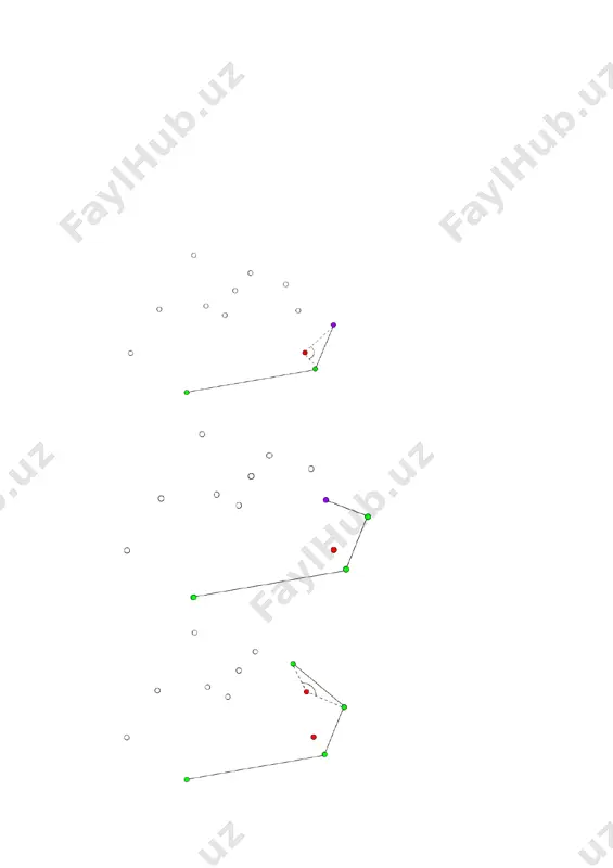2 = temp; } int distsq(point p1, point p2) { return (p1.x - p2.x)*(p1.x - p2.x) + (p1.y - p2.y)*(p1.y - p2.y); } int orientation(point p, point q, point r) { int val = (q.y - p.y) * (r.x - q.x) - (q.x - p.x) * (r.y - q.y); if (val == 0) return 0; return (val > 0)? 1: 2; } int compare(const void *vp1, const void *vp2) { point *p1 = (point *)vp1; point *p2 = (point *)vp2; int o = orientation(p0, *p1, *p2); if (o == 0) return (distsq(p0, *p2) >= distsq(p0, *p1))? -1 : 1; return (o == 2)? -1: 1; } void convexhull(point points[], int n) { int ymin = points[0].y, min = 0; for (int i = 1; i s; s.push(points[0]); s.push(points[1]); s.push(points[2]); for (int i = 3; i 1 && orientation(nexttotop(s), s.top(), points[i]) != 2) s.pop(); s.push(points[i]); } while (!s.empty()) { point p …