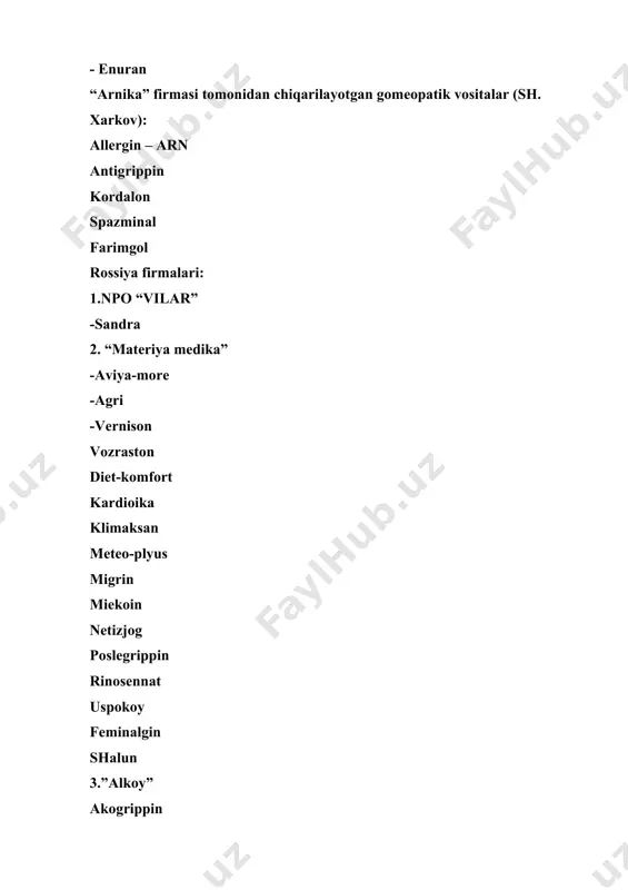 gomeopatik vositalarning ishlab chiqarish masalalari mdh o‘zbekistonda - Page 3