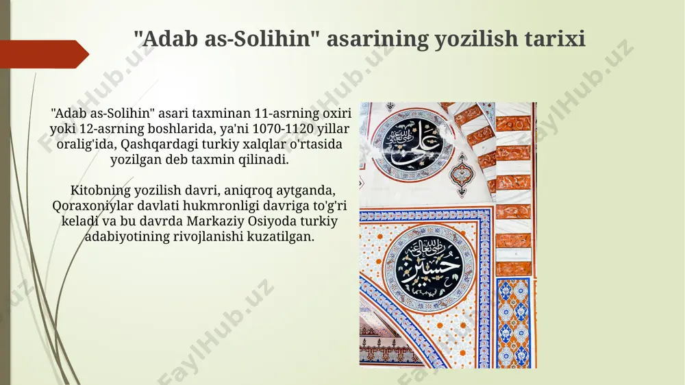 muhammad sodiq qashgʻariyning "odob as-solihin" asari tahlili - Page 5