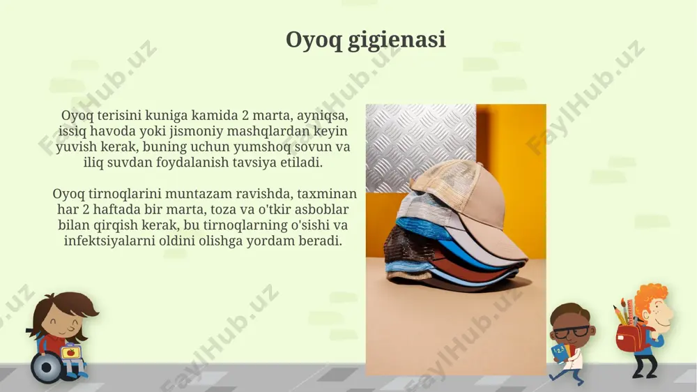 kiyim boshlar va oyoq kiyimlari gigienasi - Page 5