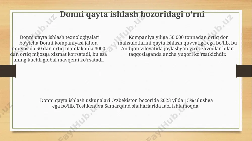 donni qayta ishlash mashinalari - Page 5
