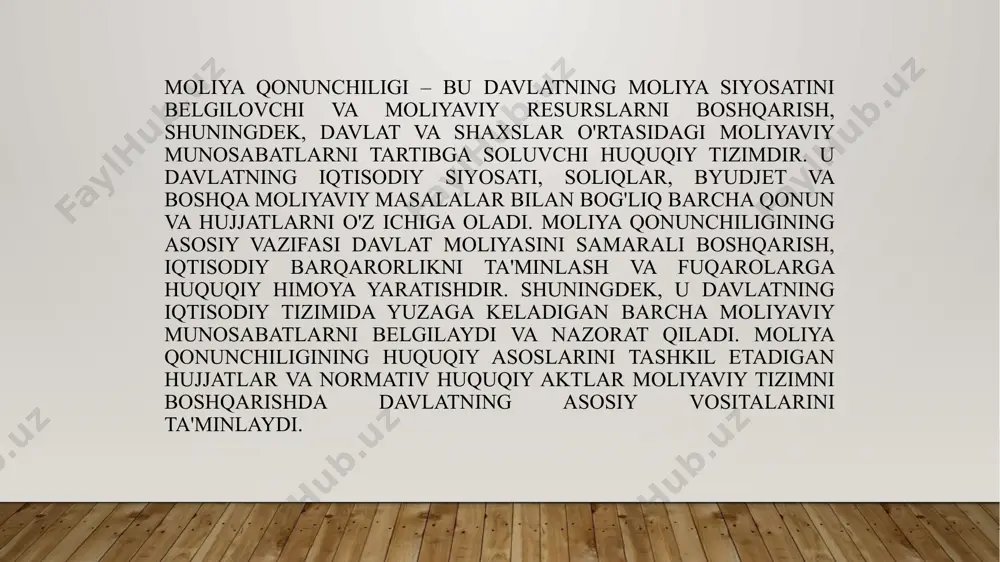 moliya qonunchiligi va moliya huquqi - Page 4