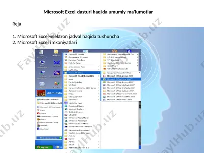 microsoft excel — PPTX