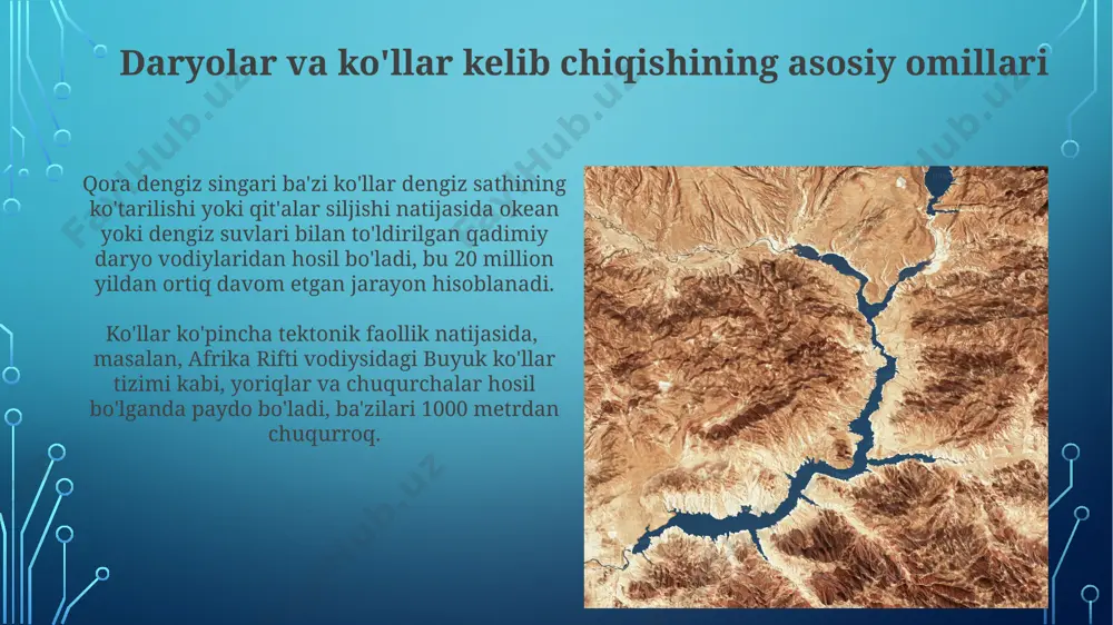 daryo va ko‘llarning kelib chiqishi - Page 5