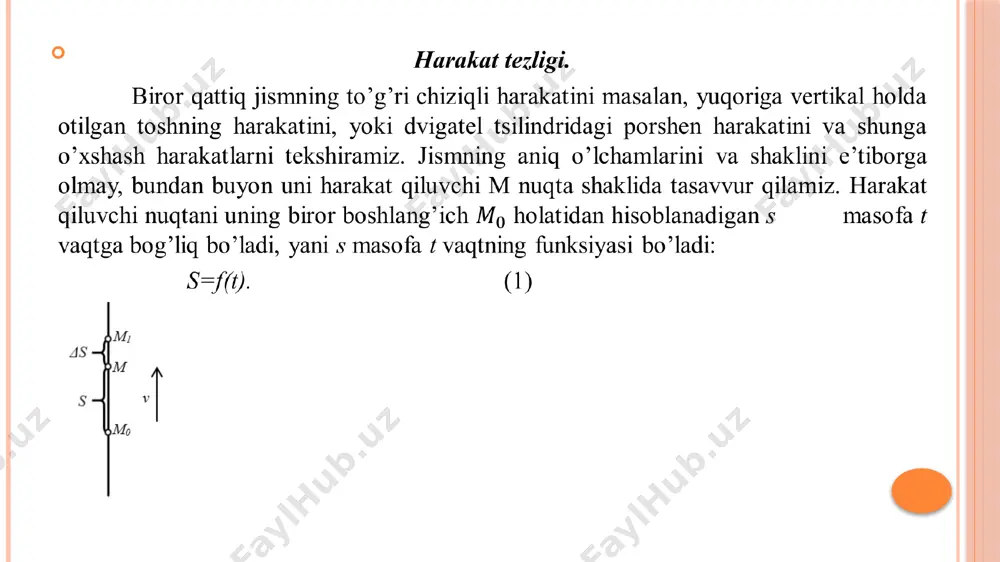 ng ga teng qiymatida ga egamiz. funksiya orttirmasini topamiz: nisbatni tuzamiz: limitga o’tib, berilgan funksiyaning hosilasini topamiz: demak, funksiyaning ixtiyoriy nuqtadagi hosilasi . 2) x=3 da quyidagini hosil qilamiz: izoh. o’tgan paragrafda, agar harakatlanuvchi nuqta s masofasining t vaqtga bog’lanishi s=f(t) formula bilan ifodalansa, u holda t momentdagi v tezlik formula bilan ifodalanishi aniqlangan edi. demak, yani tezlik yo’ldan t vaqt bo’yicha olingan hosilaga teng. hosilaning geometrik ma’nosi. endi hosilaning geometrik ma’nosini o’rganamiz. buning uchun avval egri chiziqqa uning berilgan nuqtasida o’tkazilgan urinmaning ta’rifini kiritamiz. 1-chizma 2-chizma bir egri chiziq va unda tayin nuqta berilgan bo’lsin. egri chiziqda bir nuqtani olamiz va kesuvchini o’tkazamiz (1-chizma). agar nuqta egri chiziq bo’yicha nuqtaga cheksiz yaqinlasha borsa, u holda , kesuvchi , va hokazo turli vaziyatlarni ishg’ol qiladi. agar nuqta egri chiziq bo’yicha istalgan tomondan nuqtaga cheksiz yaqinlasha borganda kesuvchi ma’lum to’g’ri chiziq vaziyatini egallashga intilsa, u holda bu to’g’ri chiziq nuqtada egri …