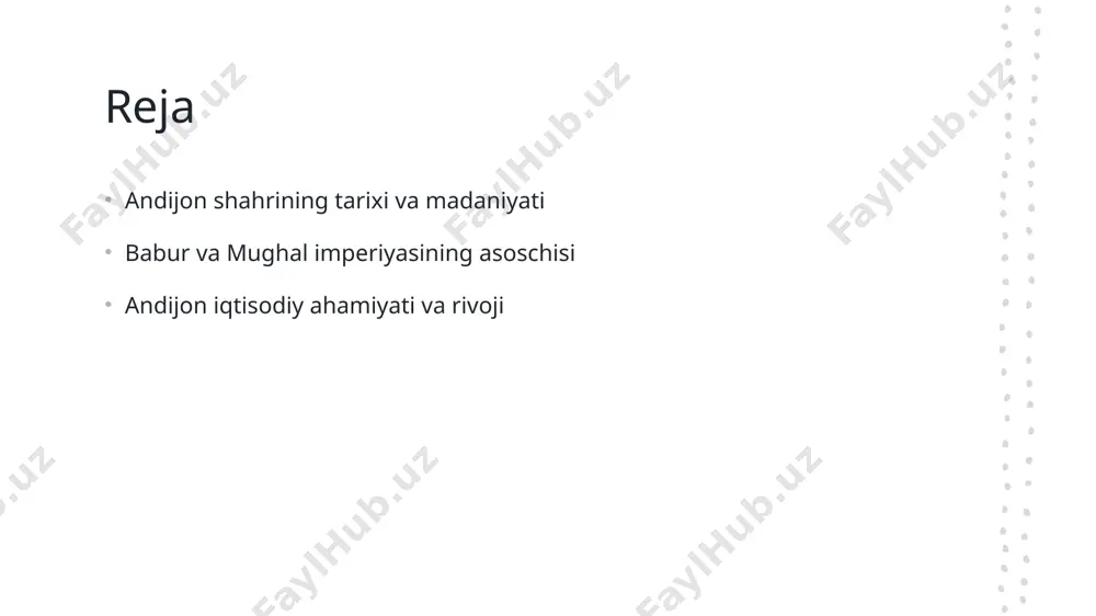 ngaytirdi. madaniy meros babur, andijondan kelib chiqib, san'at va adabiyotga katta hissa qo'shdi. u o'z davrida madaniy rivojlanishni rag'batlantirdi va meros qoldirdi. tarixiy ta'sir baburning liderligi va yutuqlari andijondan tashqarida ham tarqaldi, u nafaqat o'zbekiston, balki hindiston va boshqa mintaqalarda ham iz qoldirdi. mughal imperiyasining asoslari: baburning strategiyalari va inqilobiy g'oyalari. babur, mug‘alliflar imperiyasining asoschisi, o‘zining strategiyalari va inqilobiy g‘oyalari bilan tarixda muhim rol o‘ynadi. uning maqsadi, turli xalqlarni birlashtirib, kuchli davlat qurish edi. shuningdek, u harbiy taktikalar va madaniy integratsiya orqali o‘z pozitsiyasini mustahkamladi. photo by osman niazi on unsplash babur va uning merosi: andijondan butun dunyoga tarqalgan ta'sir. babur va merosi babur, andijon shahrida tug'ilgan buyuk lider, o'zining merosi bilan nafaqat o'zbekistonda, balki butun osiyo va evropada ta'sir ko'rsatdi. madaniy ta'sir baburning adabiyotga qo'shgan hissasi, uning "baburnoma" asari orqali, o'z zamonidagi madaniyat va tarixni o'z ichiga olgan. siyosiy meros babur, mughal imperiyasini asos solgan holda, siyosiy strategiyalari va …