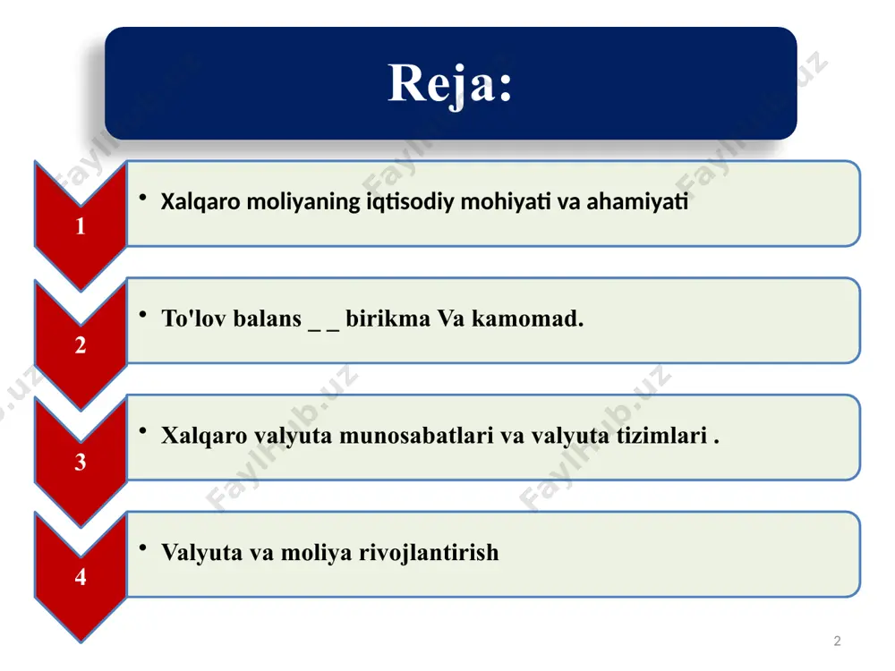 t) sotib olish va ularni mamlakatga olib kirish demakdir. xalqaro savdo o'ziga maxsus funktsiyalari iqtisodiy resurslar harakatchanlik mamlakatlari orasida , mamlakat ichida _ har turli valyutalar mamlakati foydalanadi _ xalqaro savdo siyosiy aralashuv va boshqaruv hukm qilish , hammasi shu ichki savdo nisbatan qo'llaniladigan choralar tavsifi va daraja ga muvofiq muhim boshqacha. tashqi savdo siyosatining asosiy shakllari protektsionizm bepul almashinuv tashqi ta'sirdan himoya qilish savdo mutlaq erkinlik berish soliq to'lovlar import kvotalari bepul tarif to'siqlar eksport ixtiyoriy cheklash tashqi savdo ozodlik tarif va kvotalar kamaytirish milliy iqtisodiyotning yanada ochiqligi mustahkamlash eksportni rag'batlantirish usullari tashkiliy usullari eksportchilar uchun ma'lumot va maslahat berish xizmatlar ko'rsatish maxsus bo'linmalar tashkil qilish erishish _ savdo bitimlar qurilishda davlat idoralar ishtirok etish erishish _ kredit va moliyaviy usullari eksport uchun tovarlar yetkazib berish berish subsidiyalash ; eksport qiluvchilarning holati uchun kreditlar berish va xususiy kreditlar berish uchun rag'batlantirish ; - tashqi savdo uchun malakali xodimlar tayyorlamoq …