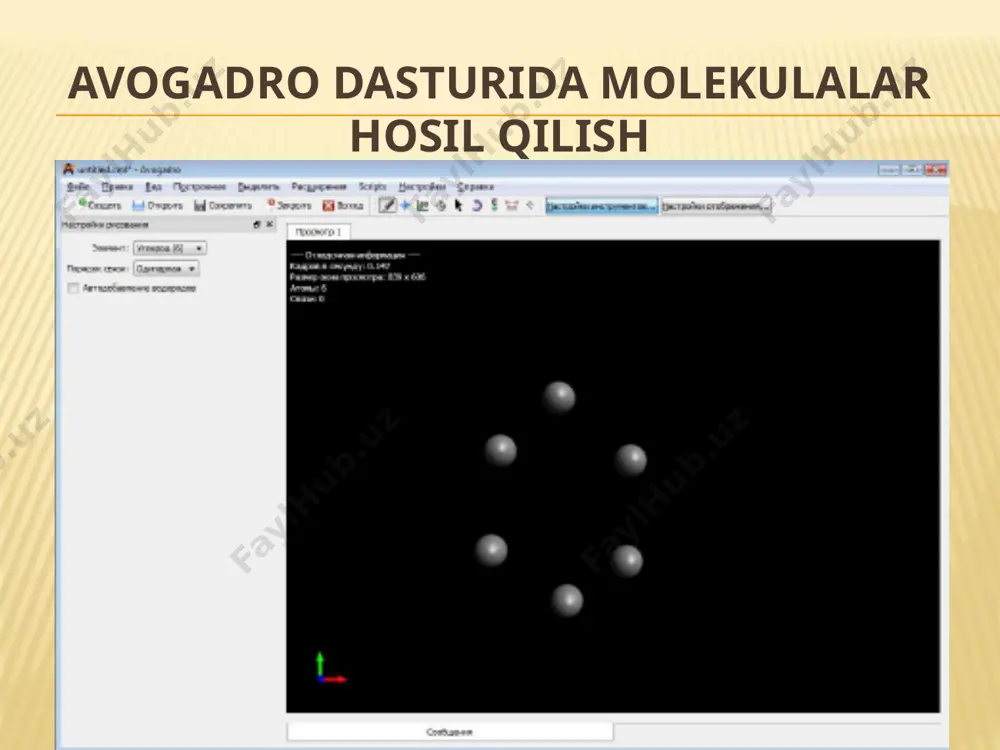 avogadro kimyoviy dasturida moddaning matematik modelini tuzish - Page 3
