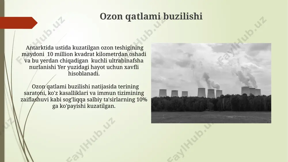 atmasferani ifloslanishi va atmasferaga chiqadigan zararli moddalar - Page 4