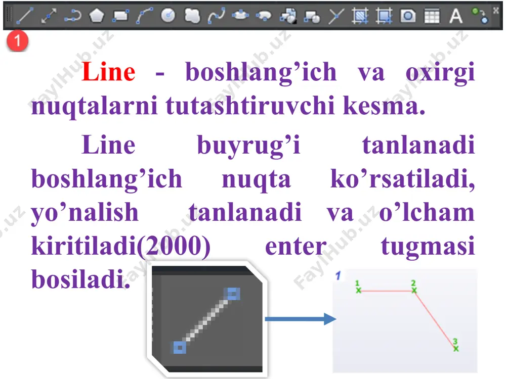auto cad dasturida draw panelidagi buyruqlarning vazifalari va ulardan foydalanish - Page 4