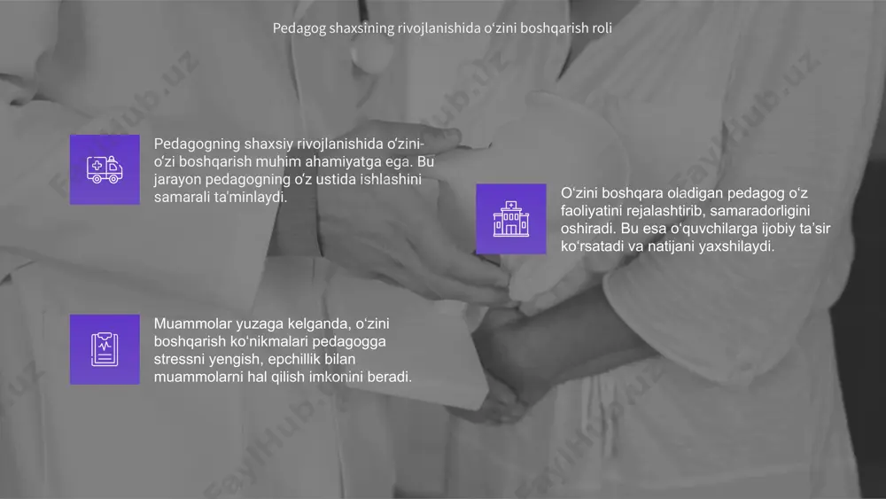 pedagogning ozini-ozi boshqarishi muammosi - Page 5