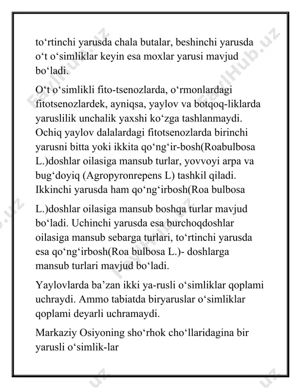 fitotsenozlarda yaruslilik - Page 4