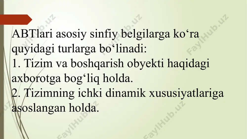 avtomatik boshqaruv tizimlarining sinflanishi - Page 4