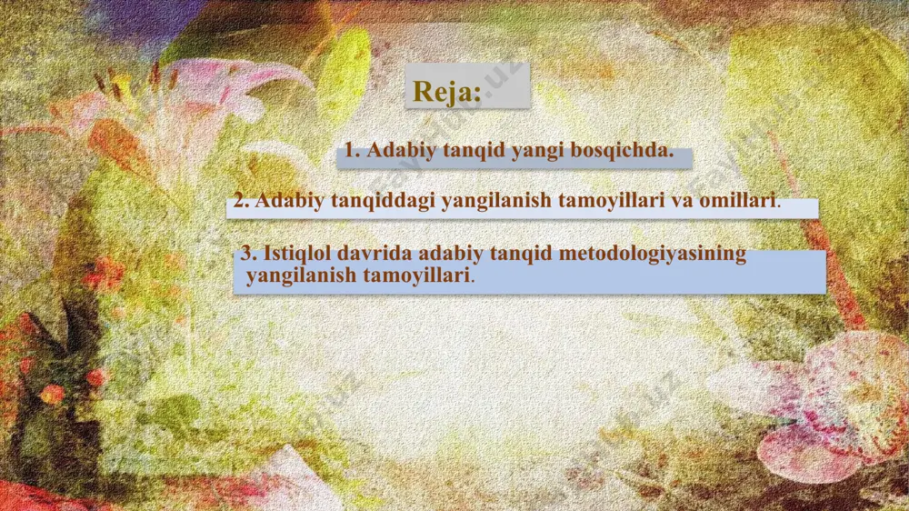 o‘zbek adabiyoti o‘qitish metodikasi - Page 3