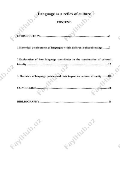 language as a reflex of culture — DOCX