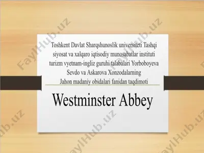 westminster abbey — PPTX