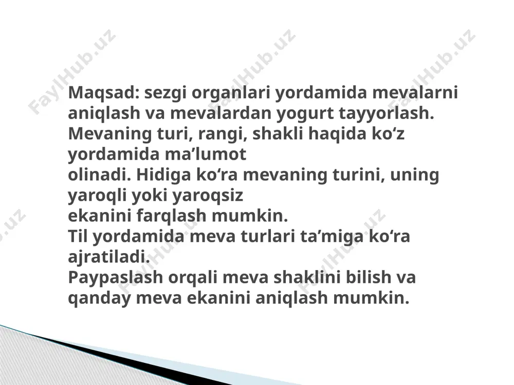 sezgi organlari yordamida mevalarni o‘rganamiz - Page 4
