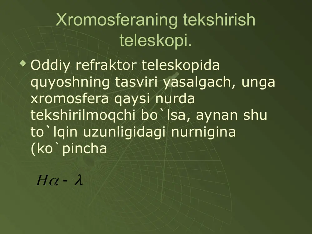 quyosh xromosferasini o`rganish - Page 3