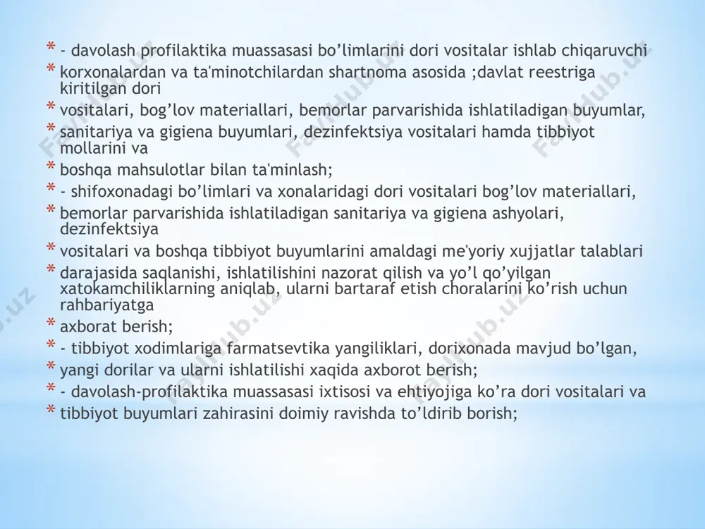 profilaktik ko’rik xonasida dori-darmon ta'minoti - Page 4