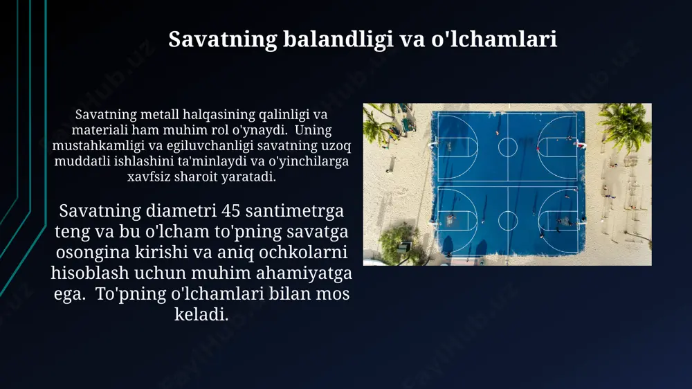 basketbol o’yini maydon o’lchamlari hamda o’yin qoidalar - Page 4