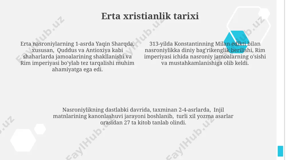 xristianlik dini tarixi, an'ana va marosimlari - Page 4
