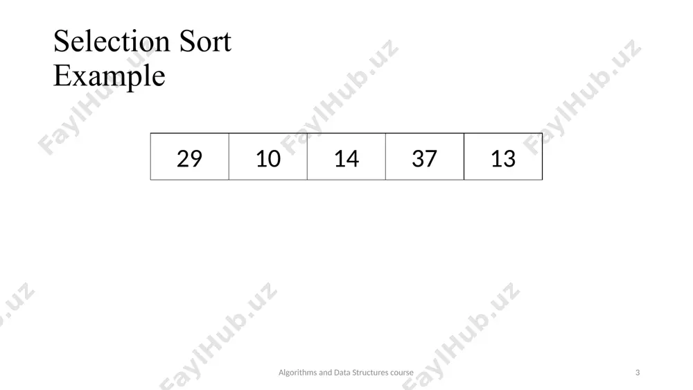 selection sort - Page 3