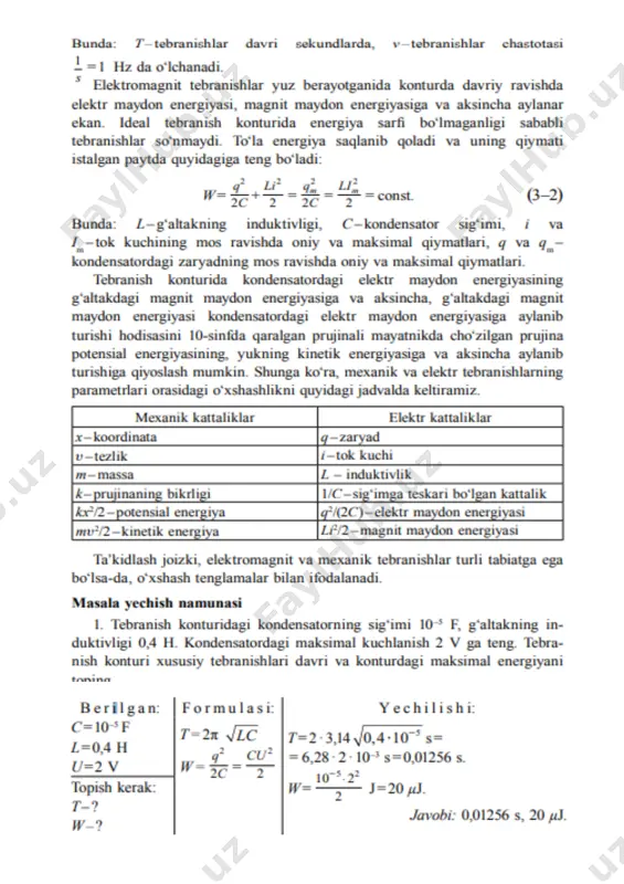 elektromagnit tebranishlar - Page 3
