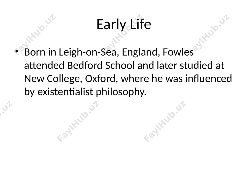 john fowles: life and works - Page 3