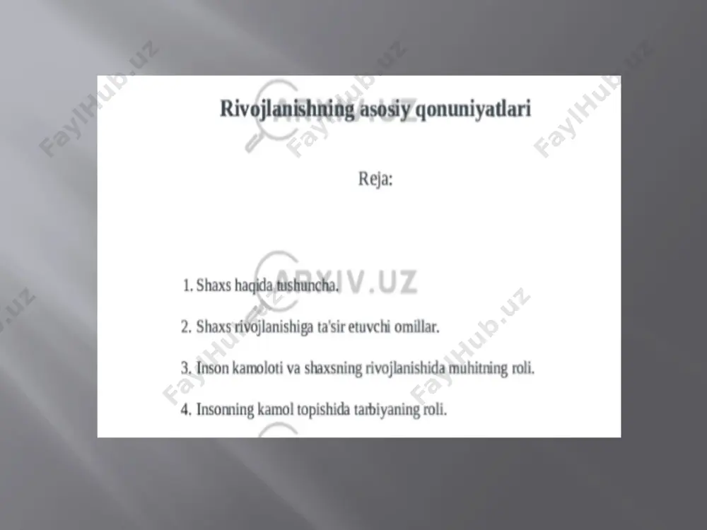rivojlanishning asosiy qonuniyatlari - Page 2