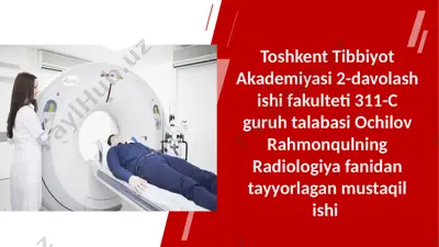 multispiral kompyuter tomografiya (mskt) tekshiruv usuli — PPTX