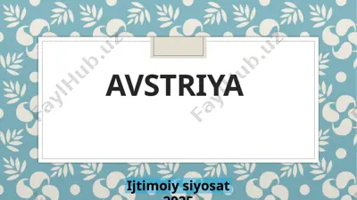 avstriya — PPTX