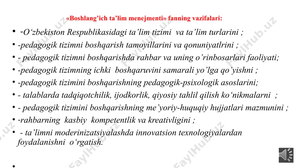 i. “metodika” tushunchasi turli fanlarni o'qitish bilan ham bog‘liqlikda qo'llanilib, ma’lum sohani o‘qitish jarayoni, mazmuni, qonuniyatlari, tamoyillari, shakl, metod va vositalari yig'indisini o'zida ifoda etadi. asosiy metodlar boshqaruv metodlari. zamonaviy ijtimoiy-iqtisodiy shart-sharoitlarda ta’lim muassasalarini boshqarishga ko‘p darajada mos keladigan metodlarning to‘rt asosiy guruhi: iqtisodiy, tashkiliy-ma’muriy, ijtimoiy-psixologik va axborotlar to‘plash metodlarini ajratib ko'rsatish mumkin. iqtisodiy metodlar o‘zaro bog'liq bo‘lgan iqtisodiy ко‘rsatkichlarning yig‘indisini tavsiflab, bar bir ishchi va butun muassasa uchun aniq me’yorlar belgilash bilan birgalikda zamonaviy talablar darajasida faoliyat ko‘rsatishlari uchun sharoitlar yaratadi. ta’lim muassasasi faoliyatini takomillashtirish, innovatsion jarayonlarni kuchaytirish, ya’ni xodimlarning innovatsion faoliyatlarini tashkil etish, ta’lim-tarbiya jarayoni ishtirokchilarining faolliklarini rivojlantirishda iqtisodiy metodlardan foydalaniladi. rahbarlar tomonidan boshqaruv jarayonida, xodimlarning faoliyati batafsil o‘rganilgandan keyin, faoliyatni takomillashtirish va rivojlantirish uchun bajariladigan vazifalar rejalashtiriladi. bunda rahbarlar o‘z xodimlarining faoliyatlari natijaiariga ko‘ra rag‘batlantirish, mukofotlash, jazolash (jarima solish) yoki moddiy yordam ko‘rsatishlarida boshqarishning mazkur metodidan foydalanishlari zarur bo‘ladi. iqtisodiy qayta tashkil etishlar mazkur metodlarni kuchaytirishga yo‘naltiriladi. …