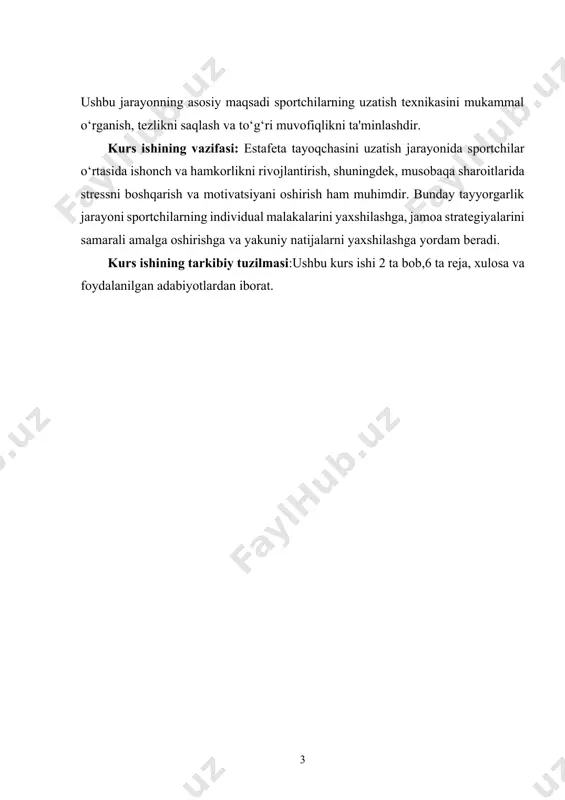 muhim ahamiyatga ega. sportchilarni tanlash jarayonida ularning jismoniy holatini baholash uchun turli testlar va sinovlar o‘tkaziladi. bu testlar sportchining imkoniyatlarini aniqlash va ularga mos keladigan sport turini tanlashda yordam beradi.sportchilarni tanlashda ruhiy va psixologik holatlari ham muhim ahamiyatga ega. raqobatbardosh muhitda muvaffaqiyatga erishish uchun sportchilar stressni boshqarish, o‘z-o‘zini motivatsiyalash va musobaqalarda kuchli ruhiy holatni saqlash qobiliyatiga ega bo‘lishlari kerak. psixologik testlar va intervyular orqali sportchilarning ruhiy holatini baholash mumkin. bu jarayon sportchilarning o‘zlariga bo‘lgan ishonchlarini, maqsadlariga intilishlarini va qiyinchiliklarni engish qobiliyatlarini aniqlashga yordam beradi.sportchilarning texnik ko‘nikmalari ham tanlash jarayonida hisobga olinadi. har bir sport turining o‘ziga xos texnikasi va taktikasi mavjud. sportchilarni tanlashda ularning avvalgi tajribasi, sportdagi muvaffaqiyatlari va o‘z ko‘nikmalarini rivojlantirishdagi ishtiroki baholanadi. tanlangan sportchilarni o‘rgatish jarayonida, ularning texnik ko‘nikmalarini oshirishga qaratilgan dasturlar ishlab chiqilishi zarur. bu dasturlar sportchilarni maxsus mashg‘ulotlar, amaliyotlar va o‘qitish orqali tayyorlashga yordam beradi.sportchilarni o‘rgatish jarayoni diqqat bilan rejalashtirilishi kerak. o‘quv dasturi sportchilarni tayyorlashda o‘z …