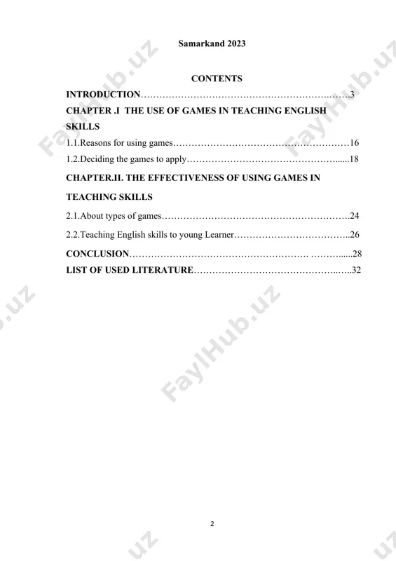 ng these most important principles and the experiences of developed countries of the world, the republic of uzbekistan has recognized its main direction of educational development. they are as follows: 1.modification and further perfection of the education and socialization content 2.development of new school, curriculum and textbooks 3.stress on individual ability and talent 4.vocational and professional development in accordance with change economical needs. integrating uzbekistan with world educational standards the aim of the course paper: english is one of the foreign languages in indonesia. many people compete to be able to master english. english is considered as a difficult subject for the indonesian, because english is completely different from indonesian language being look from the system of structure, pronunciation and vocabulary. the object of the course paper: due to the reason, it is better to teach english in early age. as the first foreign language in indonesia, english is taught …