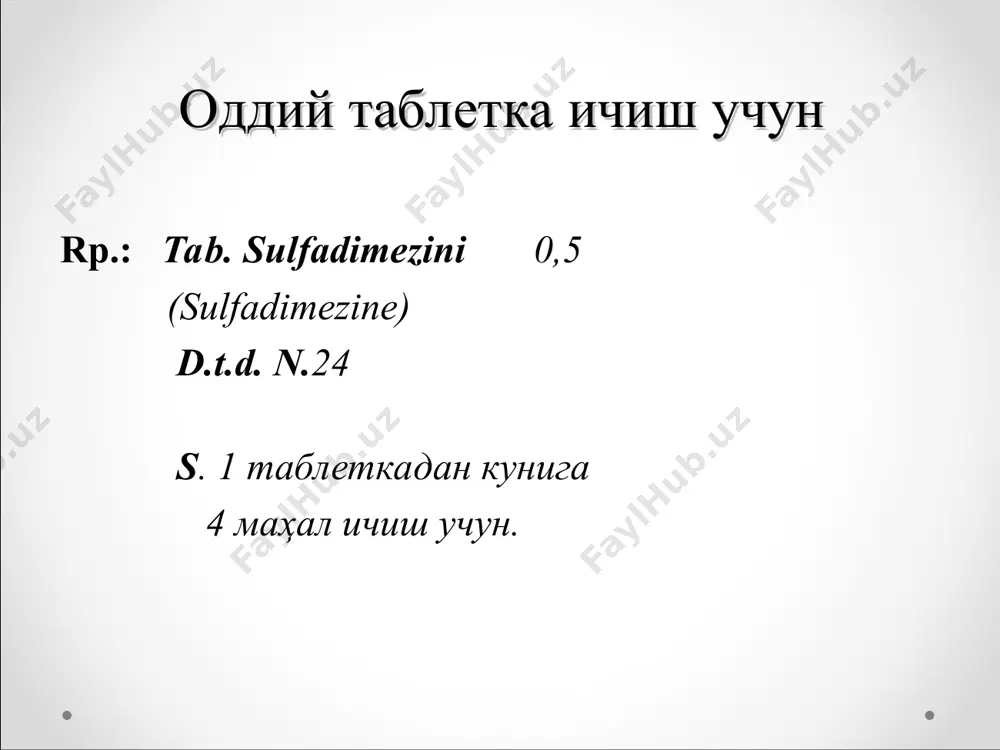 qattiq dori shakllari - Page 2